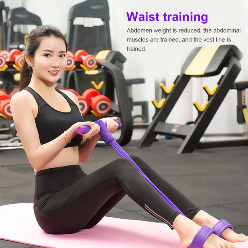 

Multifunctional Four-tube Latex Pull Rope Pedal Elastic Rope Leg Puller Abdominal Sports Equipment Resistance Bands