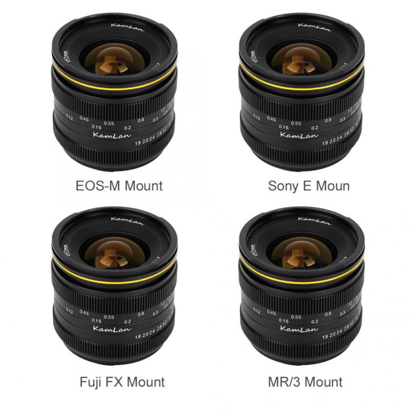 

Kamlan 21mm F1.8 Portable Waterproof Mirrorless Camera Manual Fix Focus Prime Lens for Fuji FX/ M4/3 Manual Focus Lens