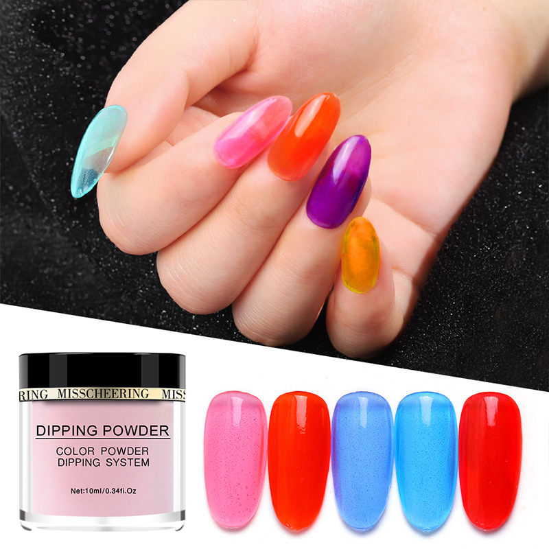 

10ml Candy Crystal Color Dipping Nail Powder Nail Color Natural Dry Colorful Long Lasting Art Pigment Dust Power Decoration