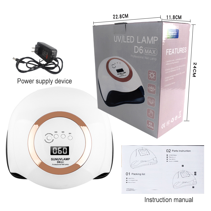 

168W LED Nail Lamp Quick-drying Induction UV Cross-border Led UV Gel Nail Polish Baking Motion Sensing LCD Display Art Lamp, 04 usb