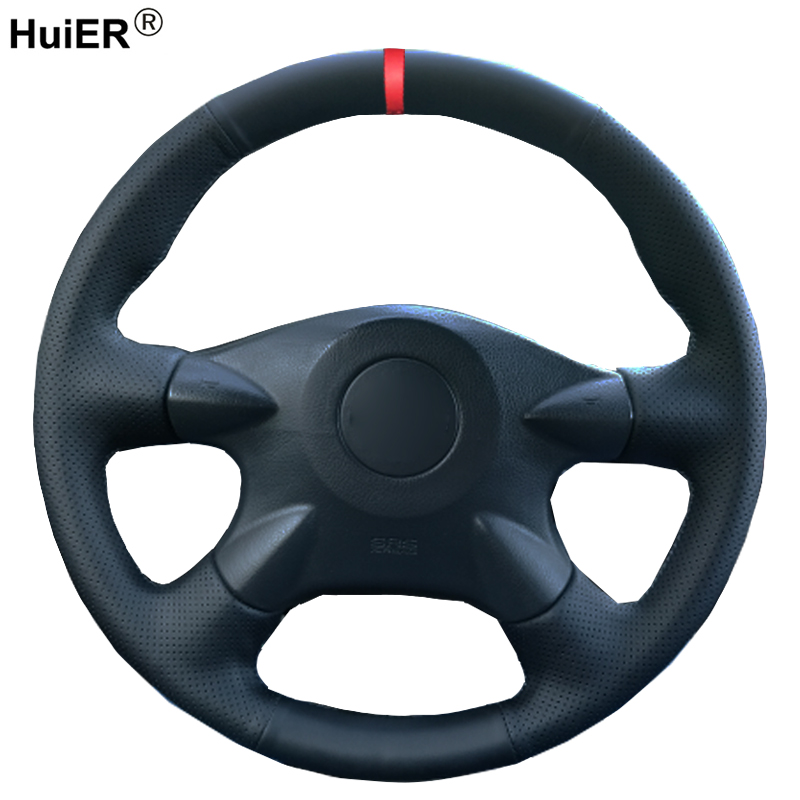 

Hand Sewing Car Steering Wheel Cover For Almera N16 Pathfinder Primera Paladin X-Trail 2001-2006 Samsung SM3