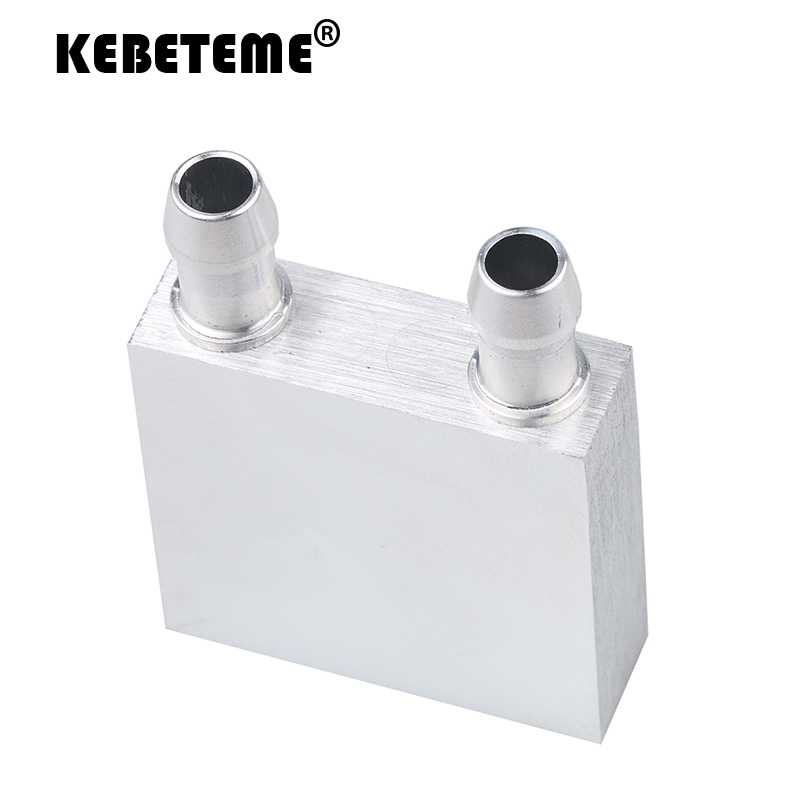 

KEBETEME 40x40x12mm Primary Aluminum Water Cooling Block Heat Sink System For PC Laptop CPU for Liquid Water