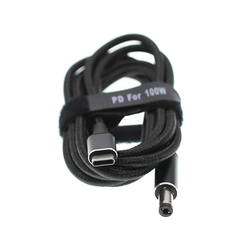 

5A USB Type-C To 5.5x2.1mm PD Power Cord 5.5*2.1 DC Connector Cable 180cm 100W USB C