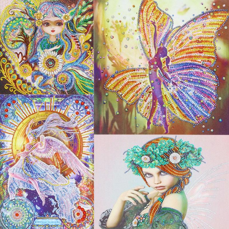 

5D DIY Special Shaped Diamond Painting Beauty Cross Stitch Mosaic Craft Kit Rhinestone Mosaic Painting Home Decor