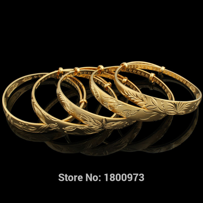 

Fashion Dubai Gold Bangle Jewelry For Women Men Gold Color Ethiopian/African Bangles Bracelet Jewelry