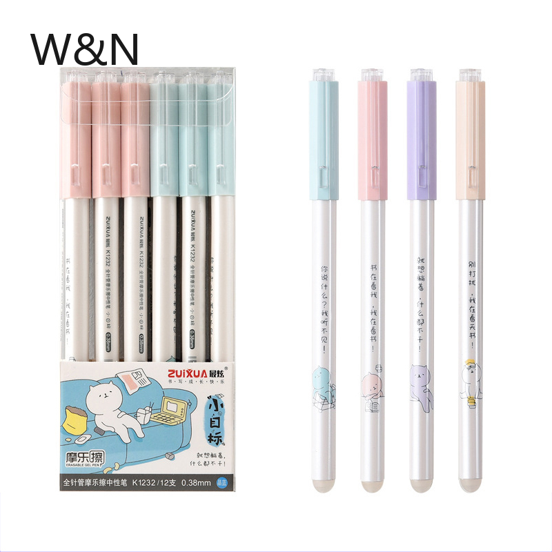 

3pcs/4pcs/lot Erasable Pen 0.38mm Black Blue Ink Refill Cute Gel Pens Set Ballpoint Pen Writing School Office Kawaii Stationery