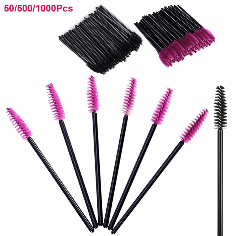 

50/500/1000Pcs Eyelash Brushes Makeup Brushes Disposable Mascara Wands Applicator Spoolers Eye Lashes Cosmetic Brush Makeup Tool