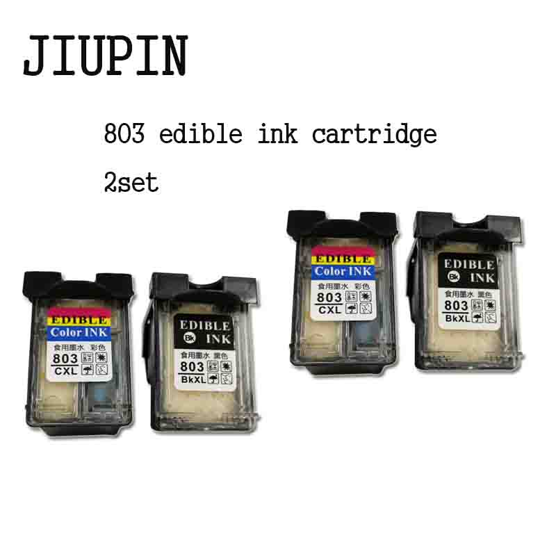 

New cartridge for Refillable Edibel ink cartridge for Coffee printer printer 803BK 803 COLOR