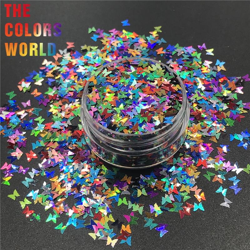 

TCT-258 Mix Shape Holographic Laser Nails Glitter Nail Art Decoration Body Glitter Makeup Face Painting Gel Henna Handwork DIY