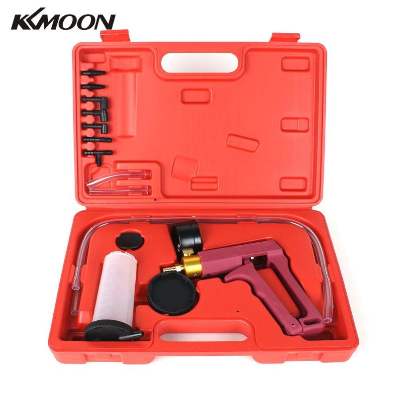 

KKMOON HandHeld Professional Vacuum Pressure Pump Tester Tool Brake Bleeder Kit Adapters for Autos