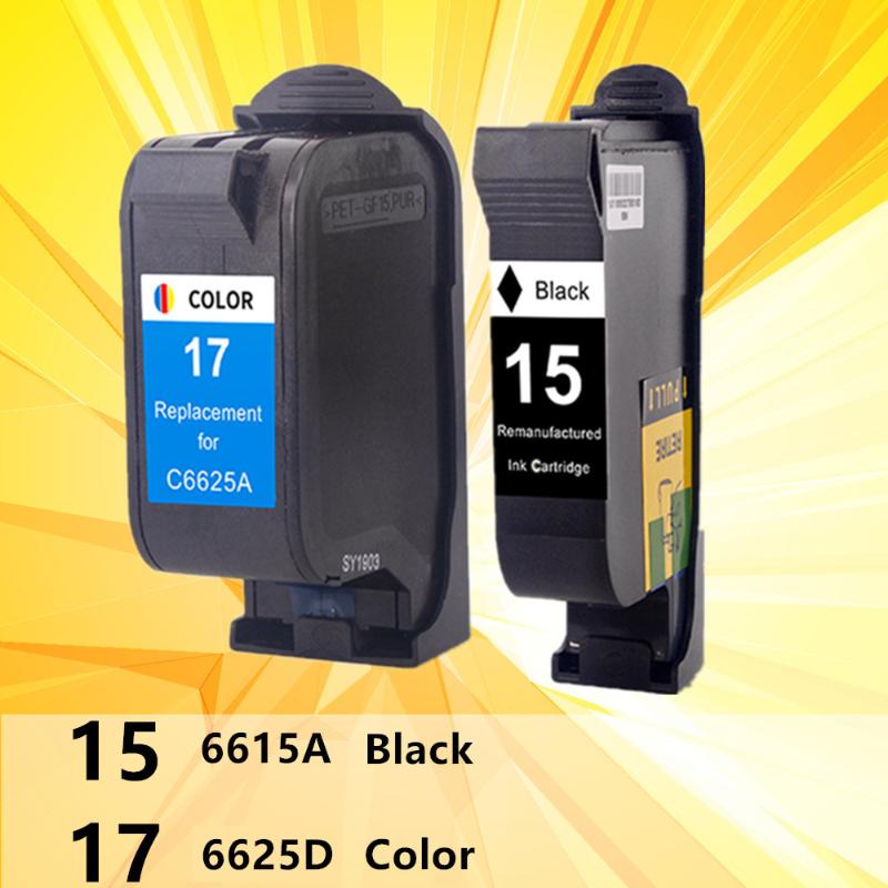 

For 15 17 XL 15 17 Ink Cartridges Remanufactured 15XL 17XL C6615A C6625A Deskjet 816c 825c 840c 841c 842c 843c 845c printer
