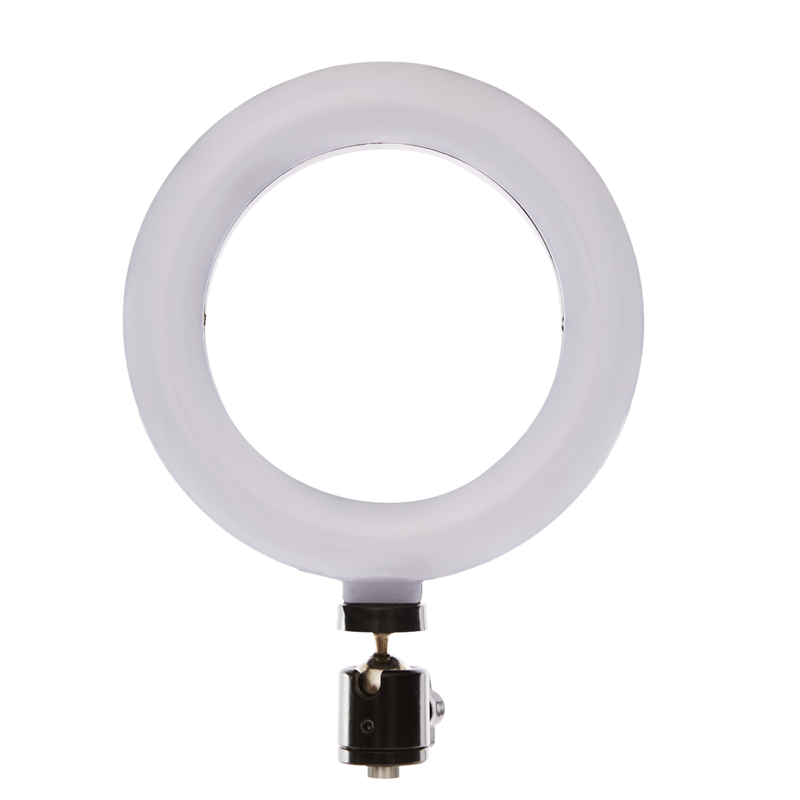 

Dimmable Ring Light 6Inch / 16CM Photographic Lighting Studio Video LED Ring Lamp for Smart Phone Makeup Live Youtube