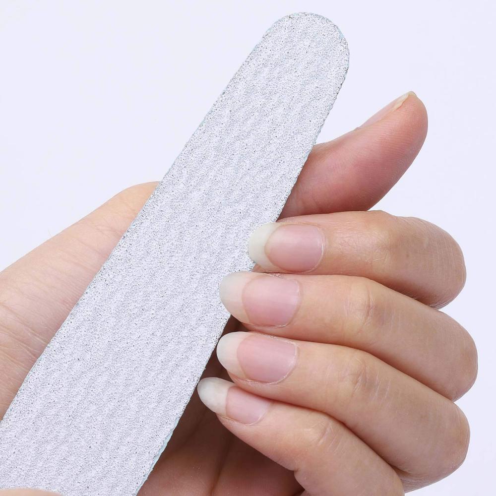 Nail Files Drill Buffer 100/180 Diamond Sanding Strong Stick Grey Emery Board Polish Best Nail File Tools-image-582619401