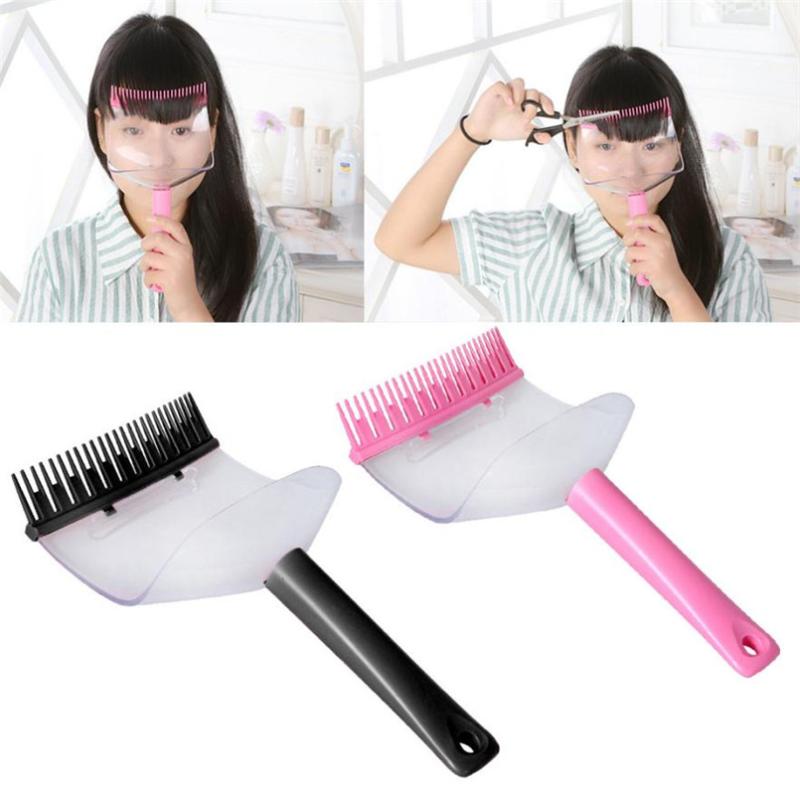 

2020 Newly DIY Hair Bangs Fringe Cut Comb Clip Portable Trimmer Hairstyle Typing Trim Tool 07.17