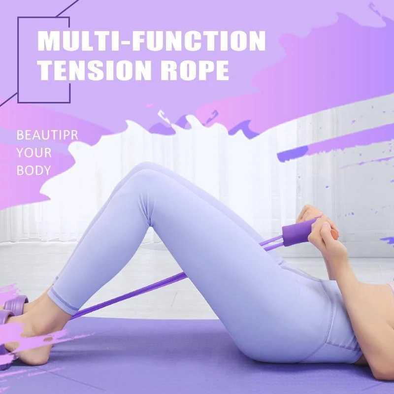 

Fitness Sit-up Exercise Equipment Indoor Home Fitness Resistance Bands Exercise Elastic Workout Bands Sport Pedal Ankle Puller