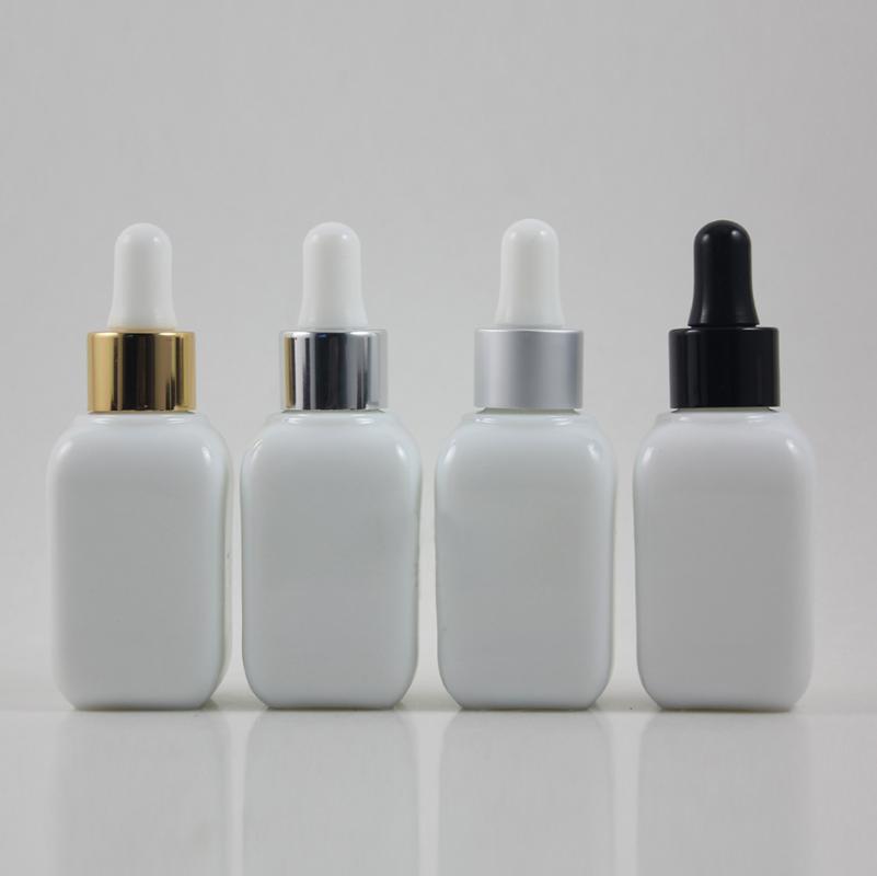 

Glass White Jade Glass Essential Oil Dropper Bottle 30ml