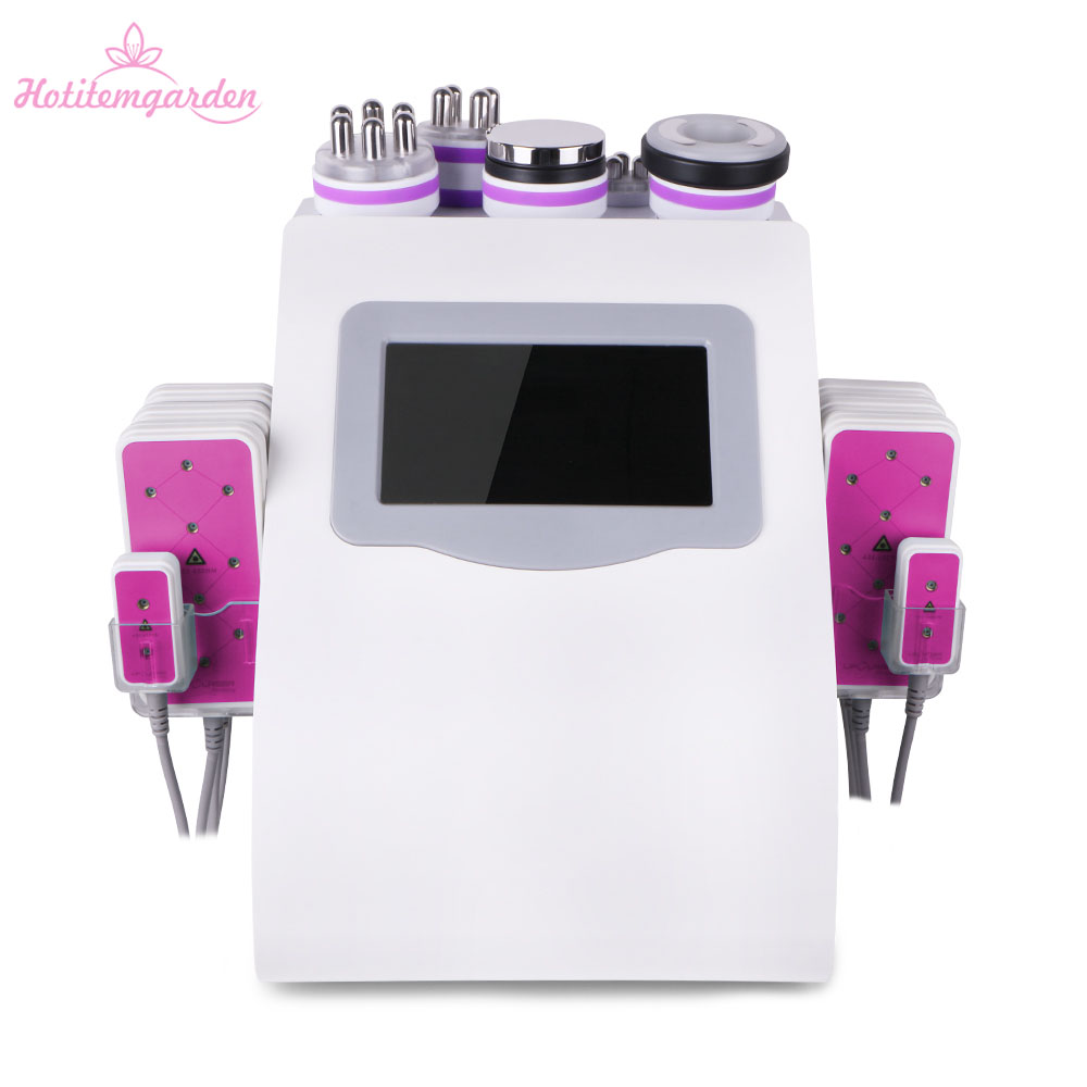 

Ultrasonic 40K Cavitation 6 in 1 LED RF Radio Frequency Unoisetion Cavitation Ultrasonic Facial Machine Weight Loss for Home Use