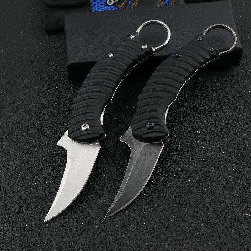 

pocket Knives Karambit folding claw push knife n690 blade G10 handle cs go outdoor camping hunting survival knife BM 535 ZT EDC knife