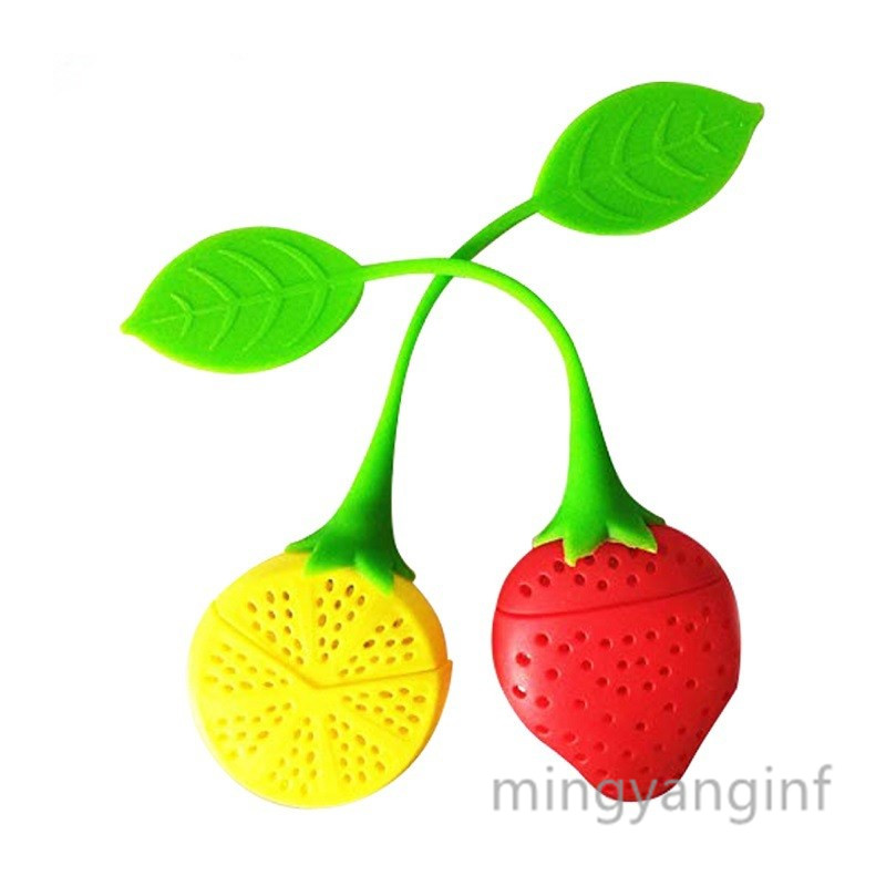 

Cute Fruit Silicone Tea Tools Filters Strawberry lemon Infuser Strainer Steeper-Ideal Gift Teas Lovers MY-inf 0296