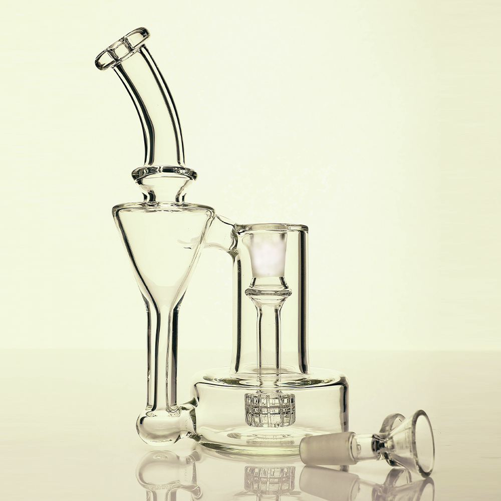 

New Drip-Drip Type Double Drain Smoke Glass Tube DAB Drilling