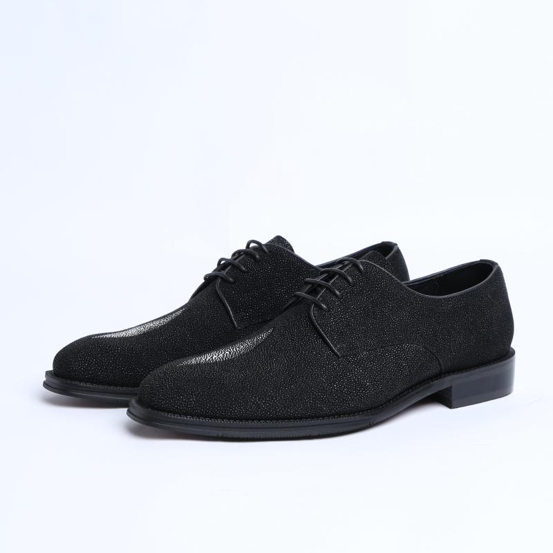 

Men's Leather Shoes Business Shoes Leather Dress Wedding Style Comfortable Zapatos De Hombre, Black
