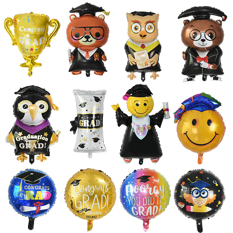 

Graduation Balloons Graduation Party Decorations Congrats Bowler trophy Balloons Backdrop Class Of 2020