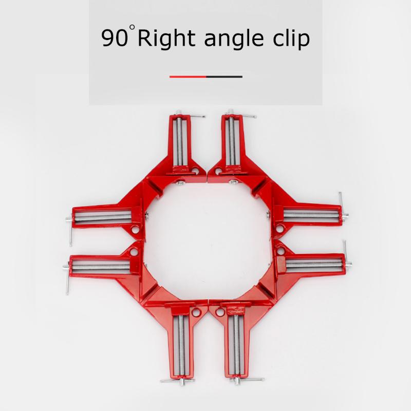 

4Pcs Multifunction 4 Inch 90 Degree Right Angle Clip Picture Frame Corner Clamp Mitre Clamps Corner Holder Woodworking Hand Tool