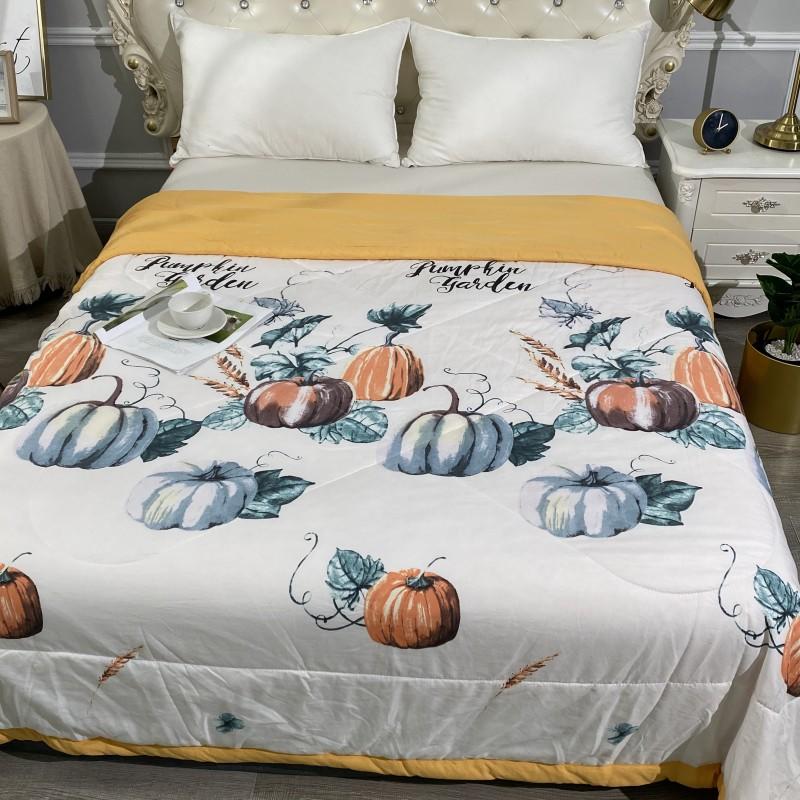 

Comforters & Sets Reactive Printing And Dyeing Fruit Pattern Thin Quilt For Use In Spring Autumn To Decorate The Bedroom, Color 1