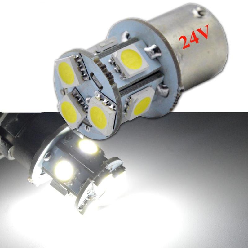 

1pc 6V 12V 24V BAU15S PY21W 8SMD Auto motorcycle LED White Red Amber 8smd Car 7507 Brake Turn Tail lights lamp bulb, As pic