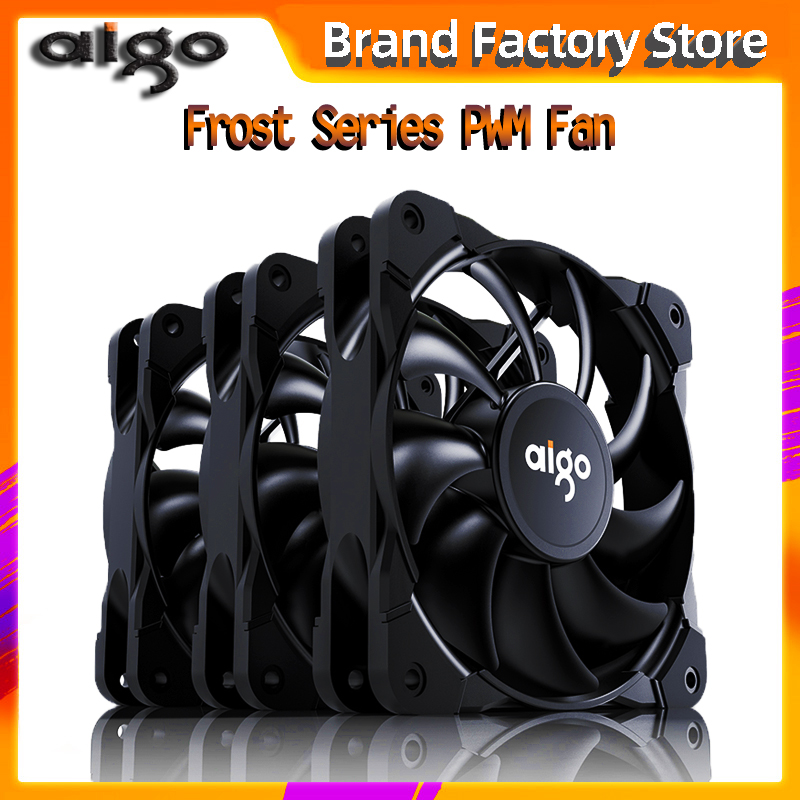 

Aigo new PWM 4 Pin 120mm Computer Case Fan Silent 12CM Fan CPU Cooling Quiet PC Cooler mute Case 12V DC Adjust Speed