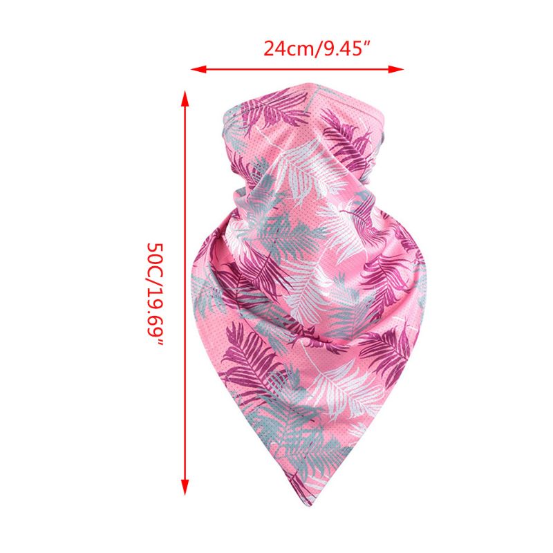 

Unisex Silk Triangle Scarf Neck Gaiter Abstract Graffiti Sunscreen Face Mask B2QE