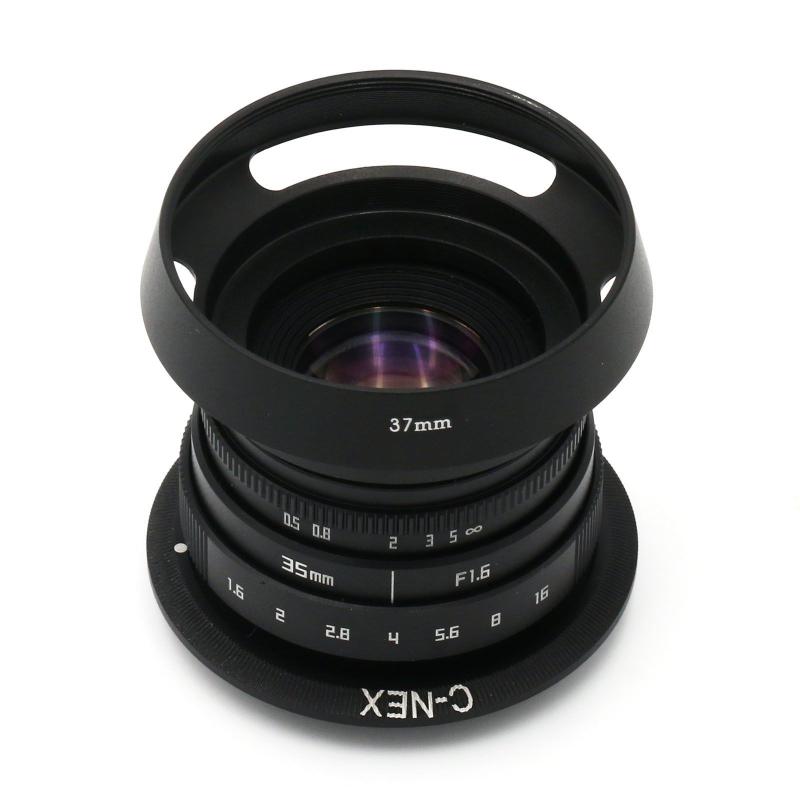 

NEW MINI 35mm f/1.6 CCTV II lens for Sony A6000 NEX E-mount camera+C ring NEX+Hood