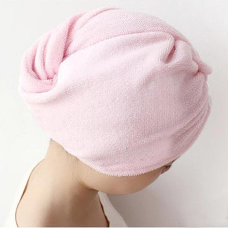 

Towel Cap Quick Dry Hair Turban Wrap Microfiber Cap Bathing Magic Drying Hat #4e02