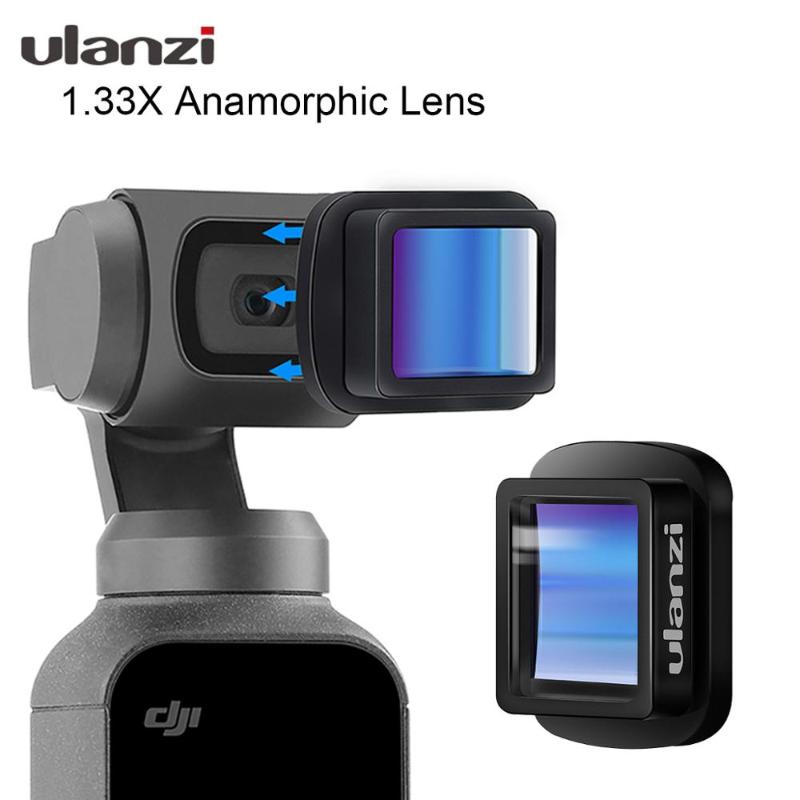 

Ulanzi OP-11 Osmo Pocket 1.33X Anamorphic Lens 4K DH Wide Angle Lens for DJI Osmo Pocket, Pocket Gimbal Accessories