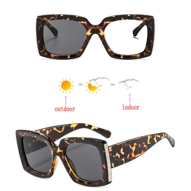 

MINCL Fashion Small Square Sunglasses Men 2020 New Nearsighted Myopia Glasses Transition Photochromic Sunglasses NX