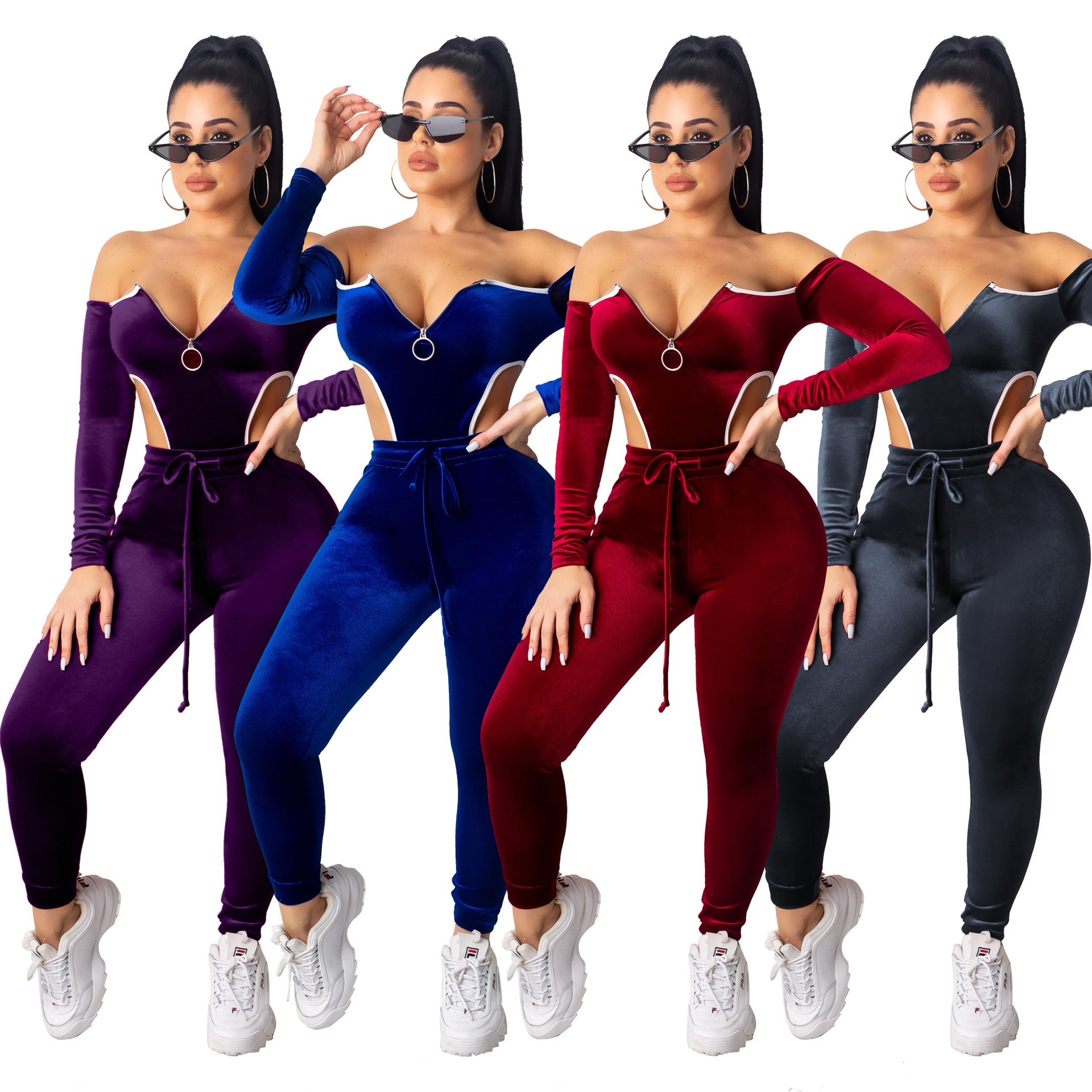 red velvet jogging suit