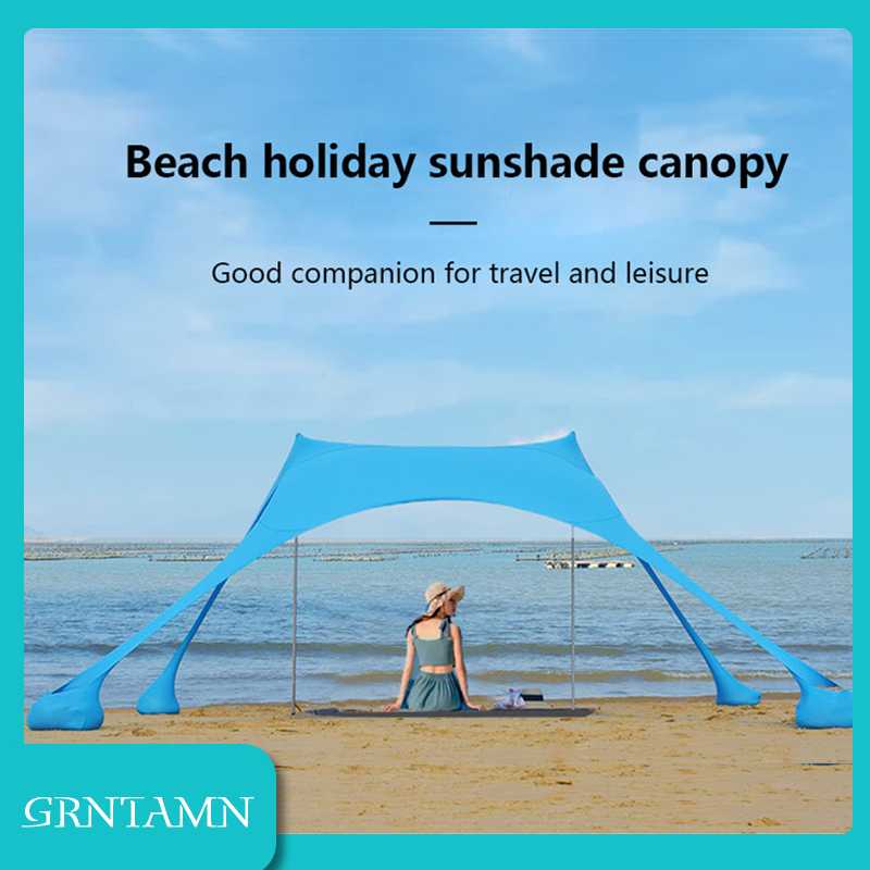 

GRNTAMN HOT Sea Beach CampingTent tarp Sunshade inflatable Shelter canopy Sand Anchor Carry Bag Canopy Rain Protect