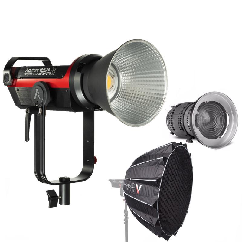 

Aputure LS C300d 2 Mark II 300d II LED Video Camera Light COB Light + Fresnel mount 2x + Dome Studio LED