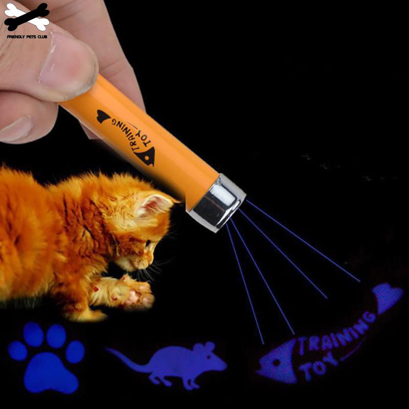 

Creative Funny Pet LED Laser Cat Toy For Cat Laser Pointer Pen Interactive Cats Toy With Bright Animation Mouse Shadow