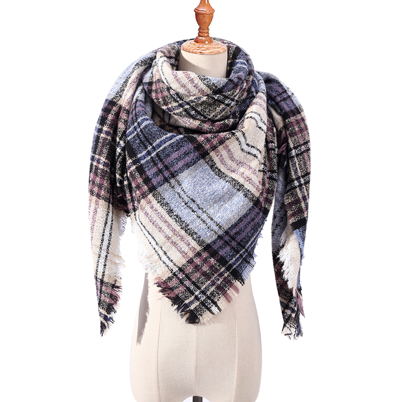 

2020 Nieuwe Ontwerp Merk Vrouwen Sjaal Mode Plaid Winter Kasjmier Sjaals Lady Shawl Wraps Nek Warm Bandana Foulard