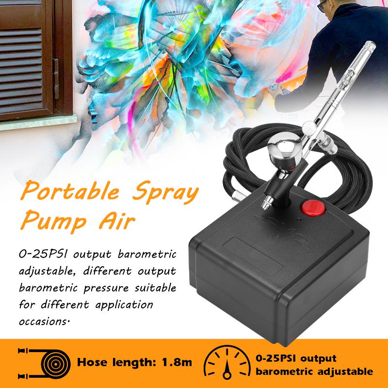 

2020 New Portable Spray Pump Airbrush Compressor for Makeup Art Painting Craft Model Flower Spraying Airbrush Machine