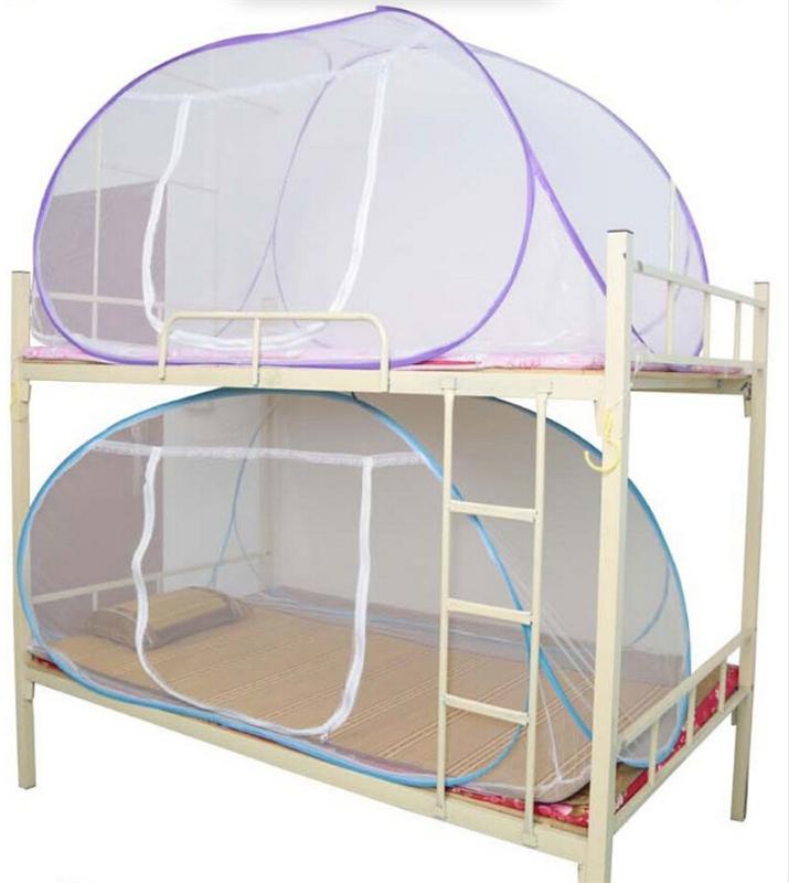 

Mosquito Net For Bed Yurt Free Installation Bottomed Folding Single Door Netting Twin Queen King Size