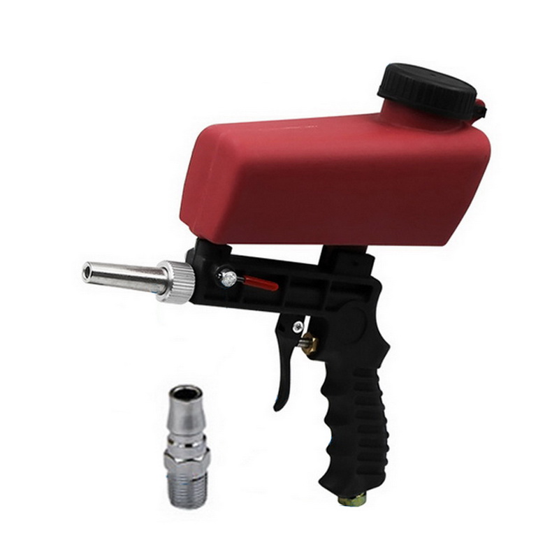 

1pcs Sand Gravity Sandblasting Gun 90psi Pneumatic Sand Blasting Set Portable Anti Rust Protection Tool New