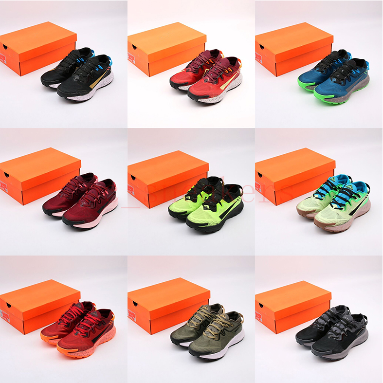 

Men 2020 Designer Pegasus Trail 2 Black Wine Red/Orange Marathon Running Shoes Mens Trainers Chaussures Triple Sneakers Sports Shoes