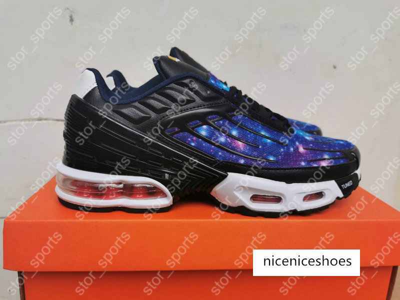 

2020 New Colors Mens Plus TN III 3 Running Shoes Tuned Triple White Black Blue Red Galaxy Tns Trainers Sports Designer Sneakers 40-45, #7
