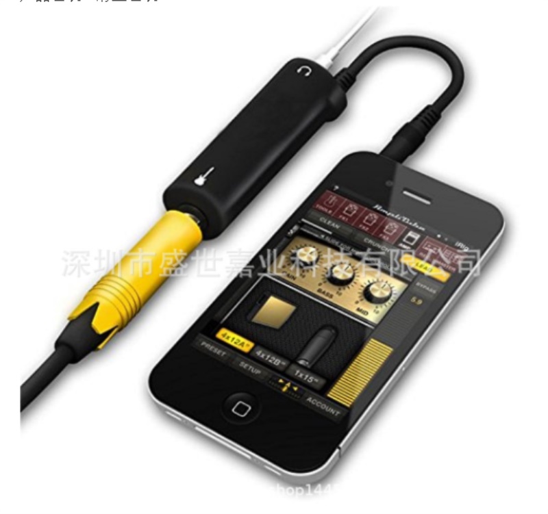 

Rig Guitar Link Audio Interface System Record AMP Software Effects Pedal Cable Convertor Adapter Jack / 200pcs