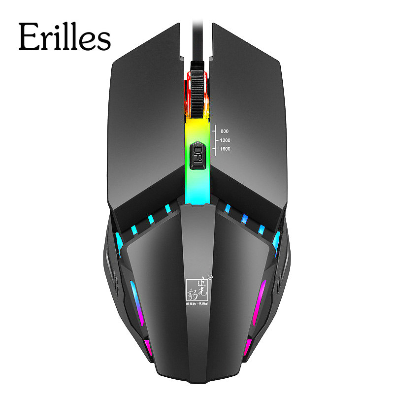 

New Cable Gaming 7 breathing LED Back Light Optical Mouse Wired Gamer USB Computer Mice Laptop Desktop 4D PC home use Office