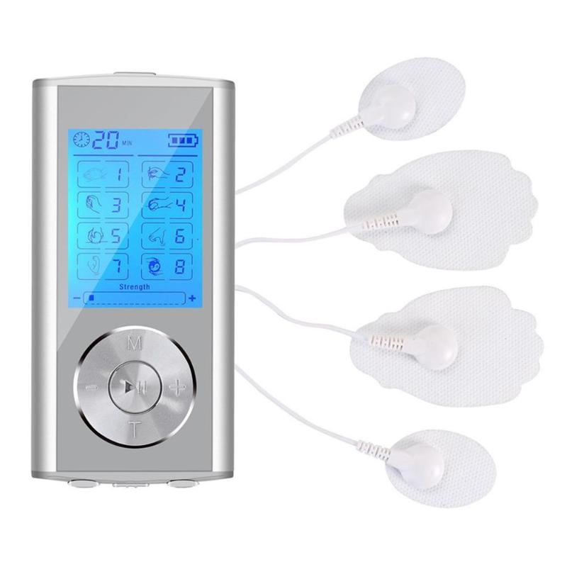 

EMS Unit 8 Modes Digital Palm Device Best Pain Relief Machine for Neck Back Lumbar Muscle Stimulator Therapy Body Massager