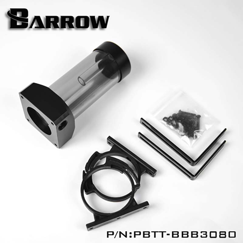 

Barrow PBTT-BBB,DDC Pump retrofit kit,Black Cover Black Tube 4 length,Pump Reservoir integrated set,for Water cooler Water tank