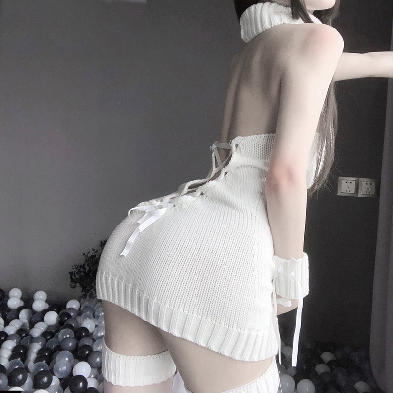 2020 New Sweet Cute Japan Women Sleeveless Backless Virgin Killer